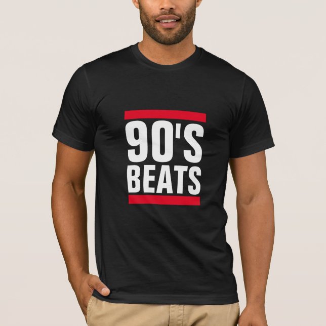 90'S HIP HOP BEATS GRAPHIC MENS T-Shirt (Front)