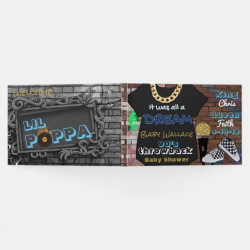 90S Hip Hop BOY Baby Shower Custom Guestbook