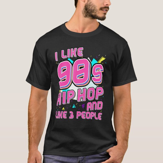 90s Hip Hop  Gangster Rap Clothing Old School Retr T-Shirt (Front)