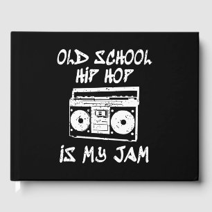 90s Hip Hop Old School  Boombox Music Lover Guest Book