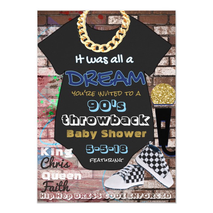 90's Hip Hop Urban {BOY} Baby Shower 