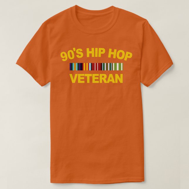90s Hip Hop Veteran Tapestry T-Shirt (Design Front)