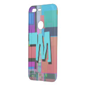 90s Inspired Colorful Geometric Monogram Uncommon Google Pixel Case (Back/Left)