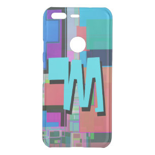 90s Inspired Colorful Geometric Monogram Uncommon Google Pixel Case