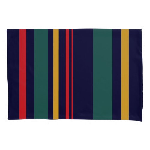 90s Inspired Multi Color Bold Modern Stripes Pillow Case