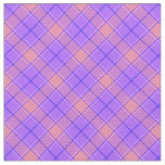 90s Inspired Slanted Plaid Bright Purple Pattern Fabric