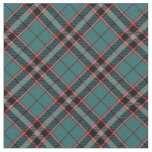 90s Inspired Slanted Plaid Teal Red Grunge Pattern Fabric