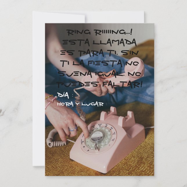 90s Invitation (Front)