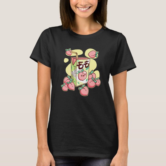 90s Japanese Juice Milk Aesthetic Vaporwave Haraju T-Shirt (Front)