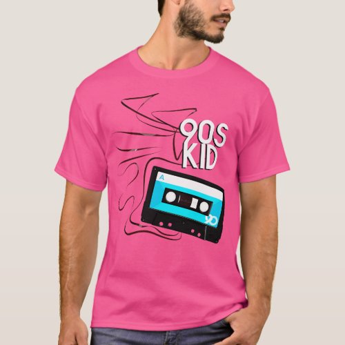 90s Kids Retro Cassette Tape  T_Shirt