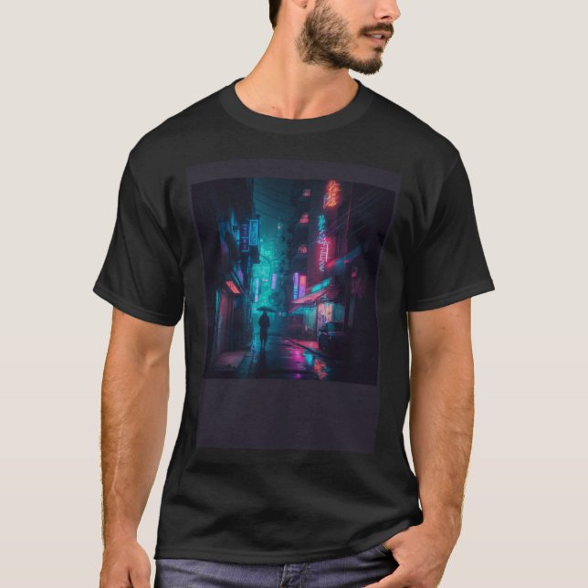 90's Lofi Tokyo Japanese Streetwear Aesthetic colo T-Shirt (Front)