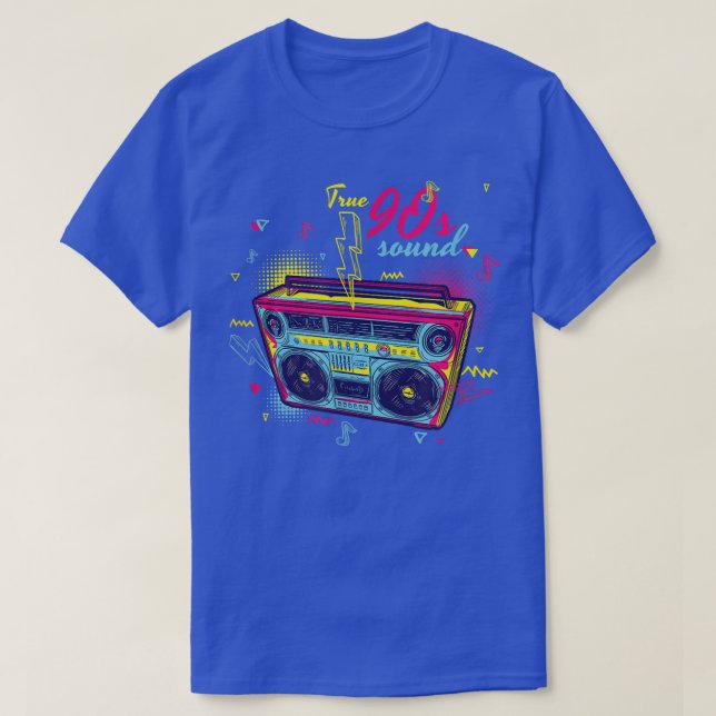 90s Music Ghetto Blaster Nostalgia  T-Shirt (Design Front)