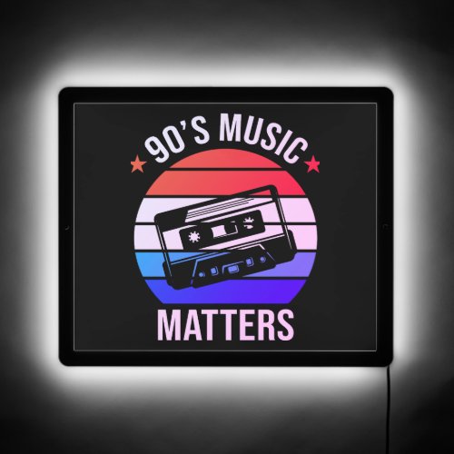 90s Music Matters Illuminated Sign