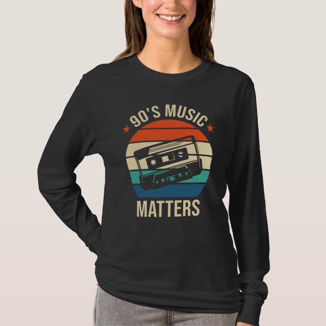 90s Music Vibe 1990s Fashion 90s Outfit Nineties T T-Shirt (Front)