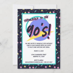 2000's Party Invitation | Y2K Aesthetic Birthday Party Digital Invite |  90s, early 2000's, 00s themed Retro | Printable, Instant Download