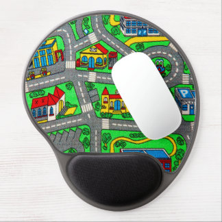 90s nostalgia, nostalgic Track carpet Car Road  Mo Gel Mouse Pad