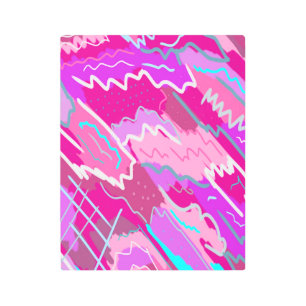 90s Nostalgia Pop Art in Magenta