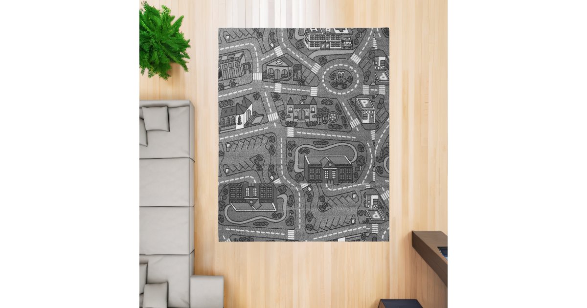 90s nostalgia, Road Race Mat City Nostalgic rug | Zazzle