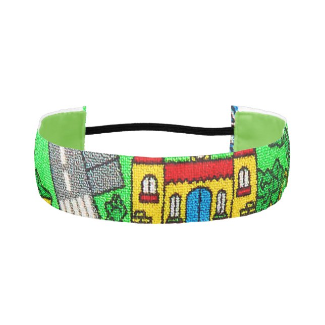 90s nostalgia, Track carpet Car Road 90s nostalgia Athletic Headband (Front)