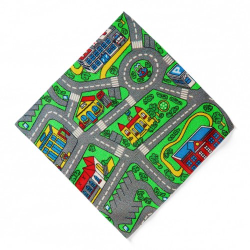 90s nostalgia Track carpet Car Road nostalgia Bandana