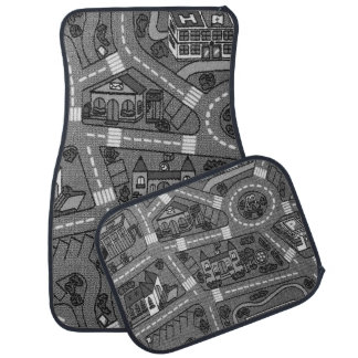 90s nostalgia, Track carpet Car Road nostalgia Floor Mat