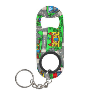 90s Nostalgia Track Carpet nostalgic Keychain Bottle Opener