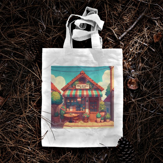 90s Nostalgic Cityscape Design Tote Bag (Creator Uploaded)