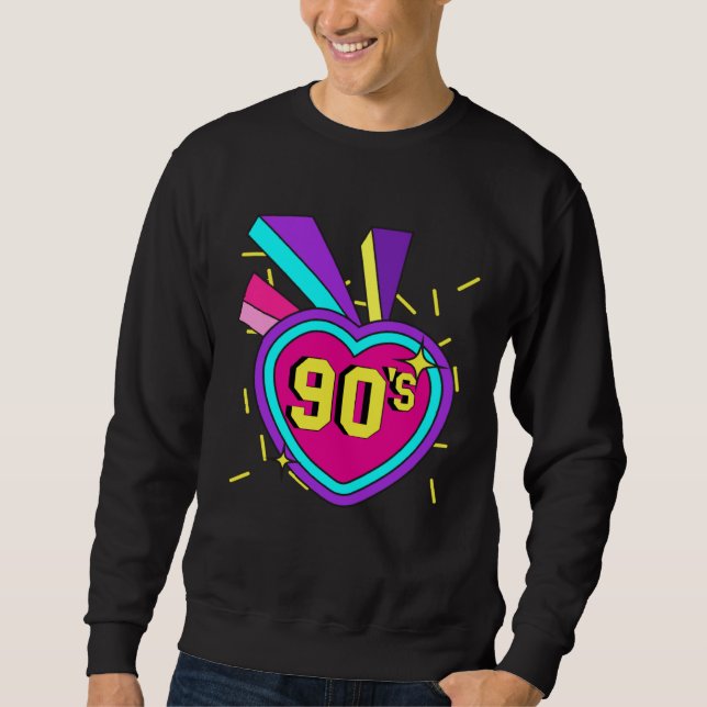 90s Outfit Retro Party 90s Costume Theme Party Sweatshirt (Front)