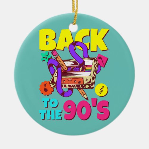 90s Party Outfit For Men 90s Costume Women Ceramic Ornament
