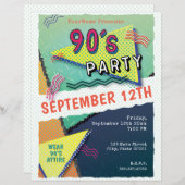 90's PARTY Theme Pattern Flyer (Front/Back)