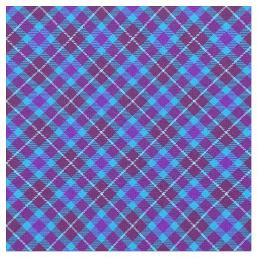 90s Plaid Grunge Purple Blue Pattern Trendy Unisex Fabric