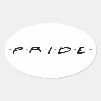 90's PRIDE T-Shirt Oval Sticker