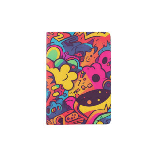 90s Psychedelic Passport Holder