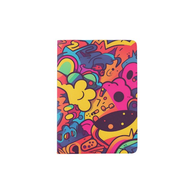 90s Psychedelic Passport Holder (Front)