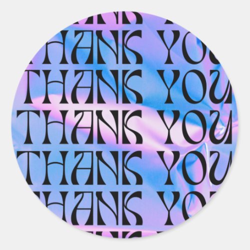 90s Psychedelic Pop Media Insert  Classic Round Sticker