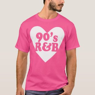 90'S Rb Love Heart Rnb Music T-Shirt