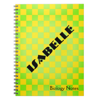 90s Retro Checkerboard Personalized Notebook