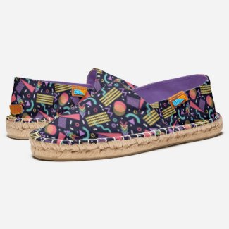 90s Retro Colorful Geometric Shapes Nostaligic