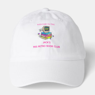 90s Retro Custom Name Computer Bookworm Hat