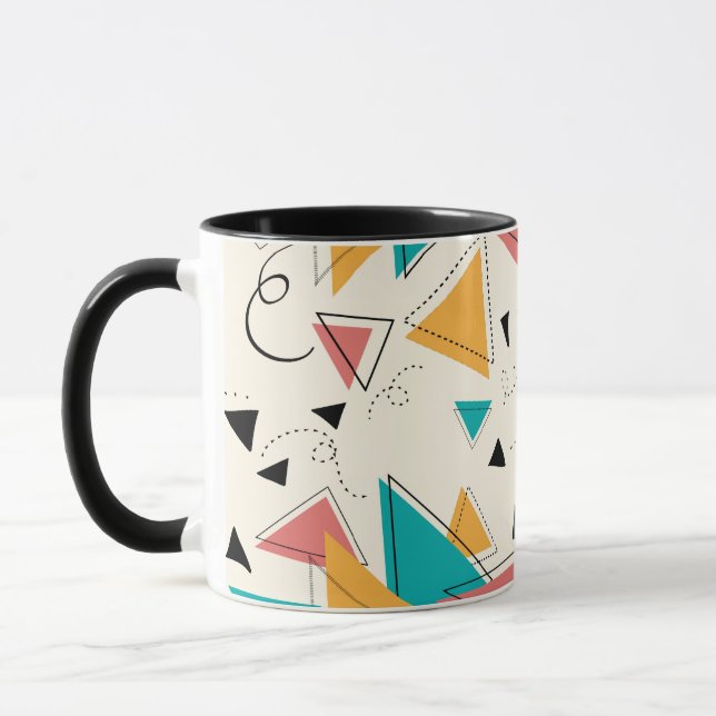 90s Retro Geometric Mug (Left)