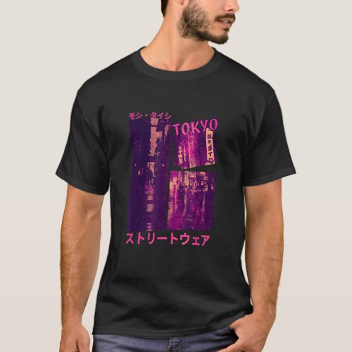 90s Retro Lofi Tokyo Japanese Streetwear Vaporwave T_Shirt