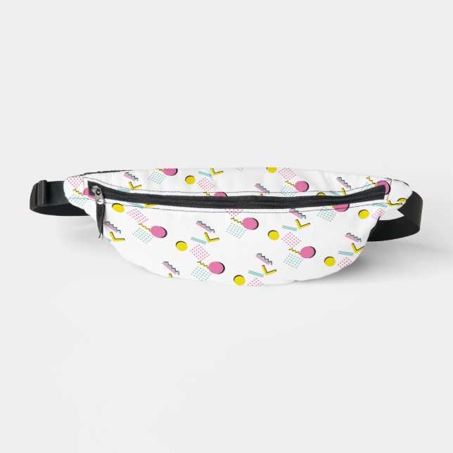 90s Retro Memphis Pattern Fanny Pack (Front)