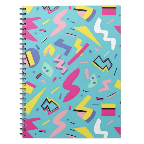 90s Retro Pop Art Pattern Notebook