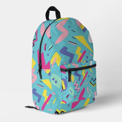 90s Retro Pop Art Pattern Printed Backpack