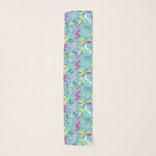 90s Retro Pop Art Pattern Scarf