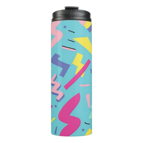 90s Retro Pop Art Pattern Thermal Tumbler