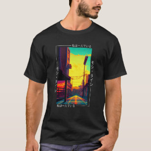 90's Retro Synthwave Japanese Vaporwave Art Otaku T-Shirt