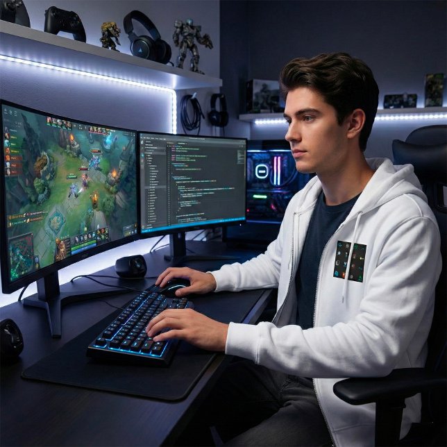 90s Retro Tech and Web Icon Pattern Hoodie (Creator Uploaded)