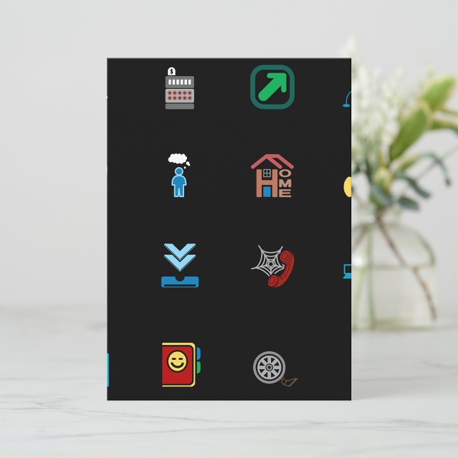 90s Retro Tech and Web Icon Pattern Invitation (Creator Uploaded)