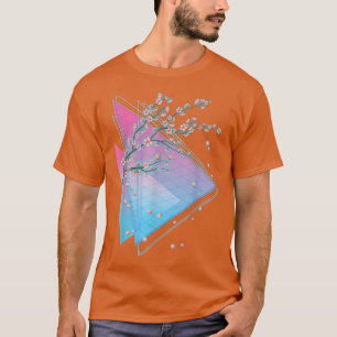 90s Sakura Japan Flower Japanese Vaporwave Cherry  T-Shirt